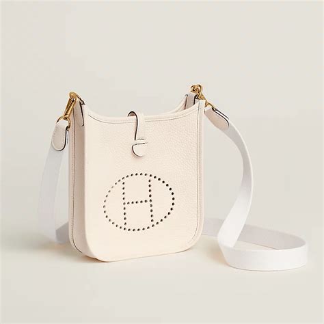 hermes evelyn off white|Hermes evelyne bag 16cm.